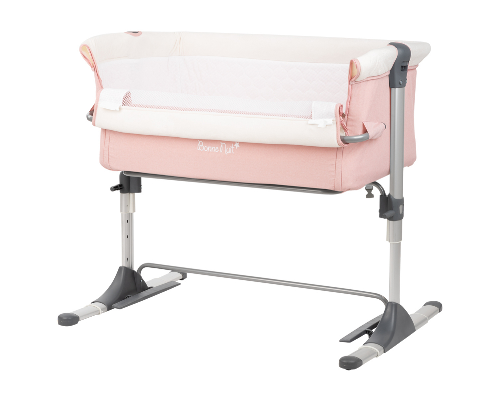 Patut Co-Sleeper KikkaBoo Bonne Nuit, Pink, Anti-reflux - imagine 5