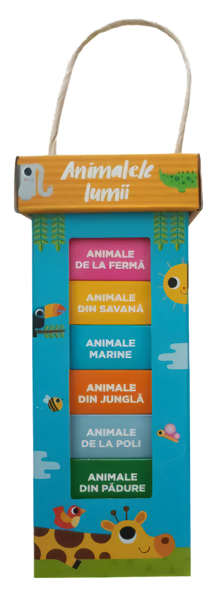 Cutie Animalele Lumii - Set 6 carticele Litera