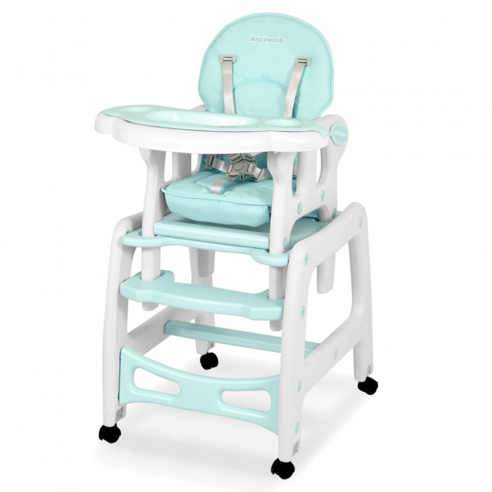 Scaun de masa 5 in 1 Ricokids Sinco Turcoaz - imagine 5