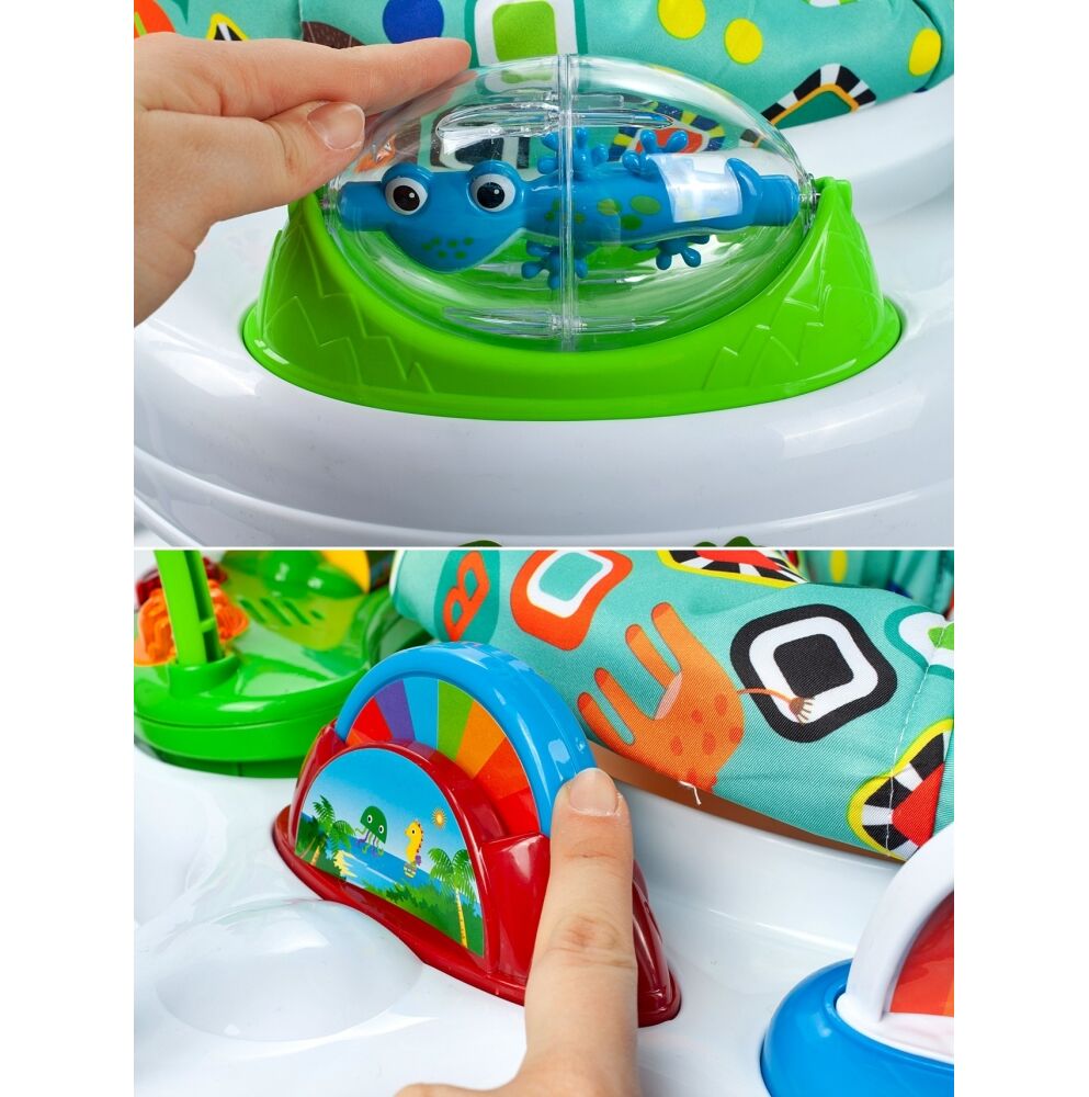 Jumper MalPlay Blue cu lumini și scaun rotativ - imagine 7