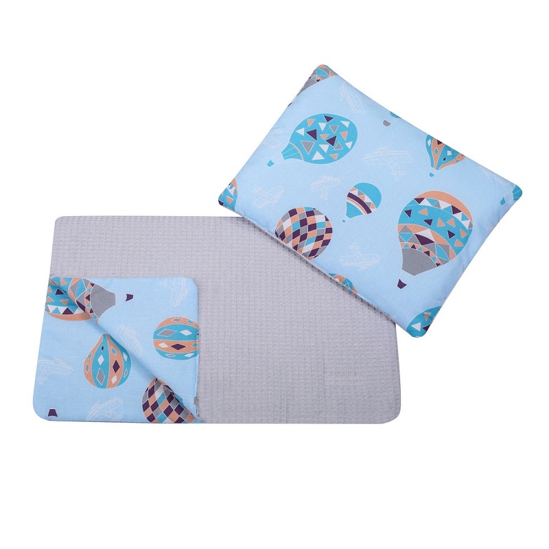 Set Paturica+Perna Bebe E-kids Bumbac Velvet
