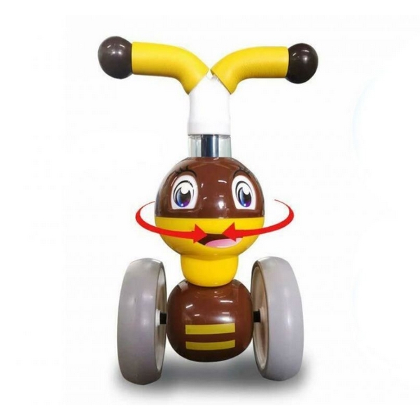 Ride-On Ecotoys Albinuta, Galben, 10-36 Luni - imagine 4