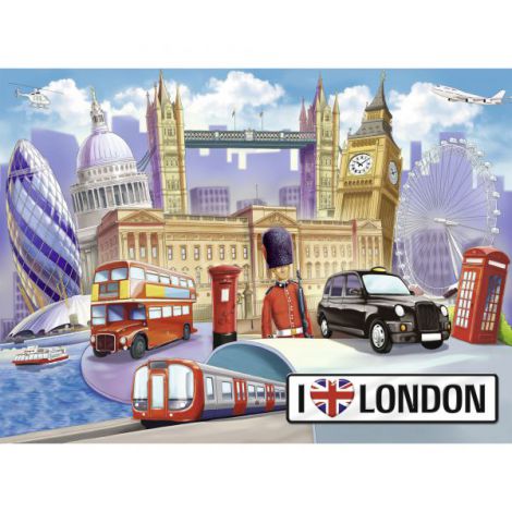 Puzzle Londra 100 piese Ravensburger - imagine 2