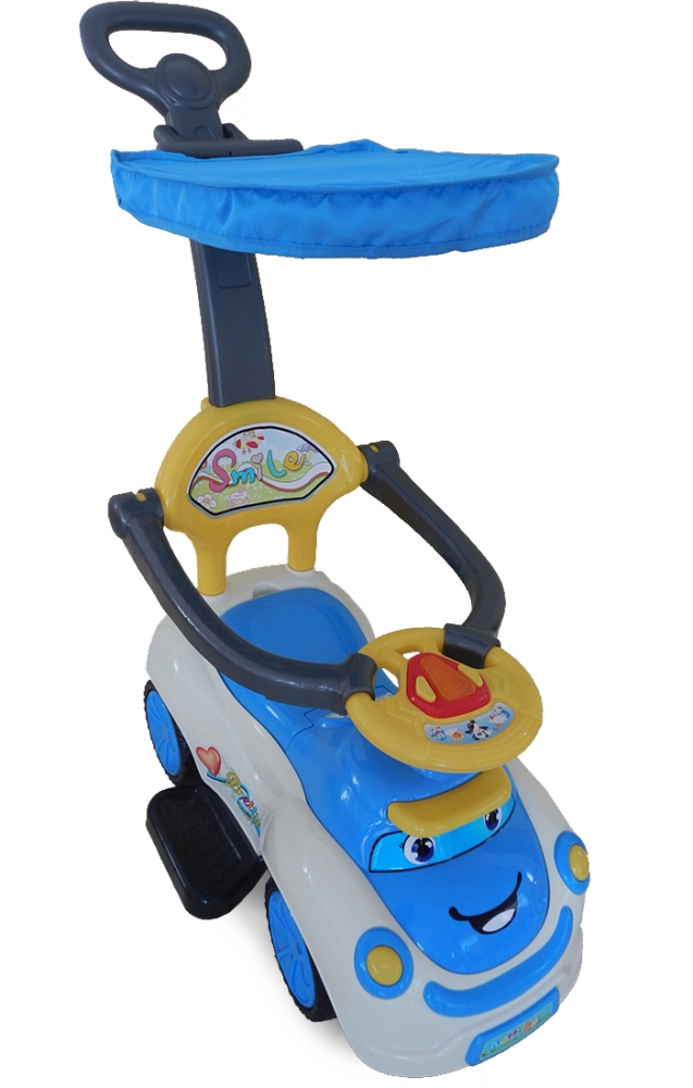 Masinuta Moni Smile 2 in 1 cu maner si lumini - imagine 2