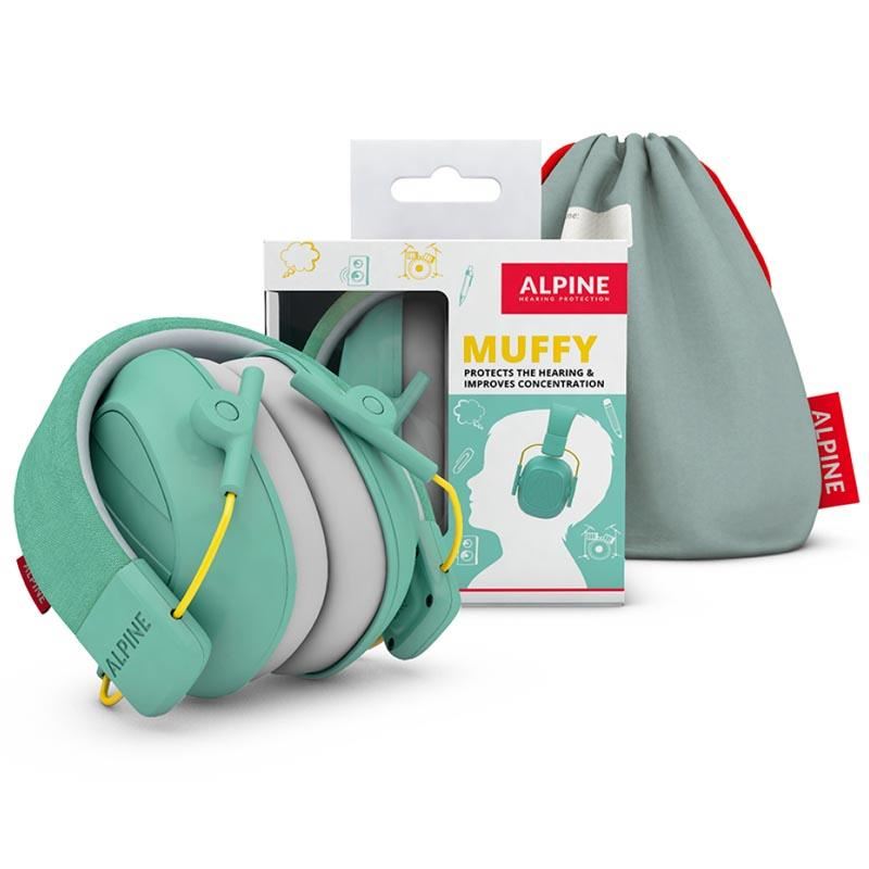Căști Antifonice Alpine Muffy Kids Verde Menta