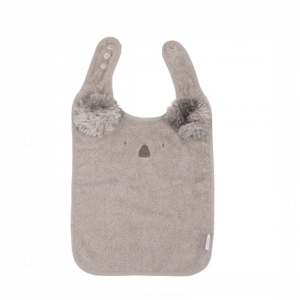 Bavetică Bo Jungle Gri, Urs Koala, Bumbac Organic