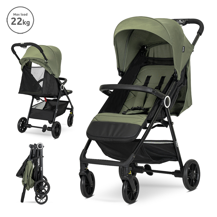 Lorelli Noir Green - Carucior pliere cu o mână - imagine 4