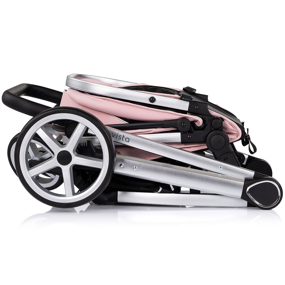 Carucior 3 in 1 Chipolino Vista Pink - Transformabil - imagine 3