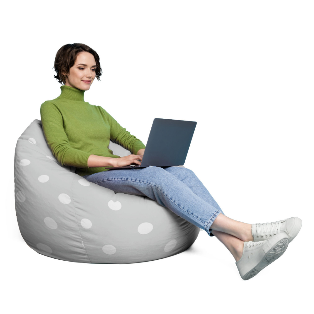 Husa Puf Bean Bag Para XL Gri, Updeco - imagine 4