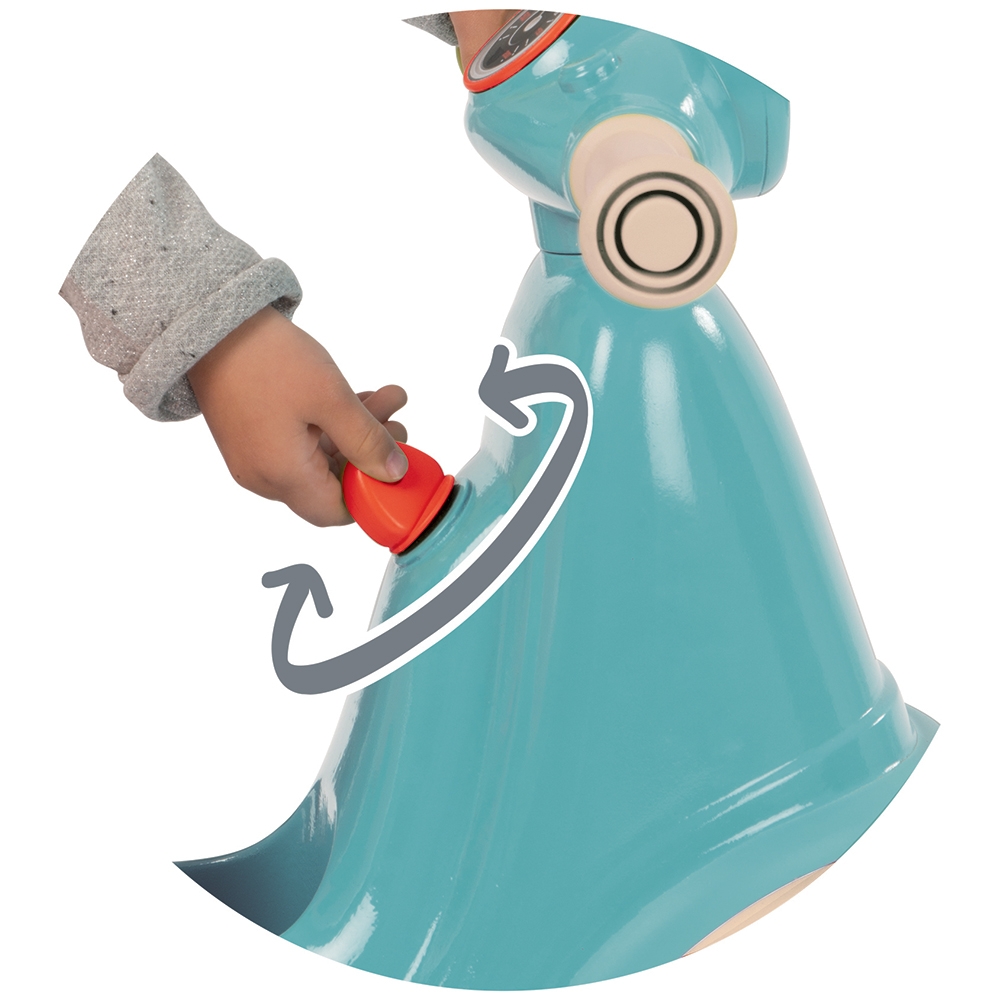 Scuter Smoby Ride-On Albastru cu Cheie + Depozitare - imagine 4