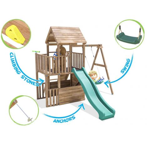 BalconyFort™ Single Swing - Spațiu Joacă Dunster House - imagine 3