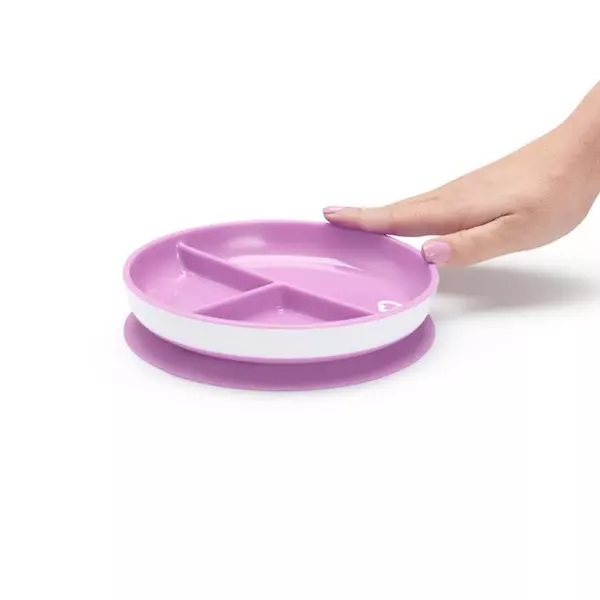 Set 2 farfurii Munchkin cu ventuza, 6 luni+