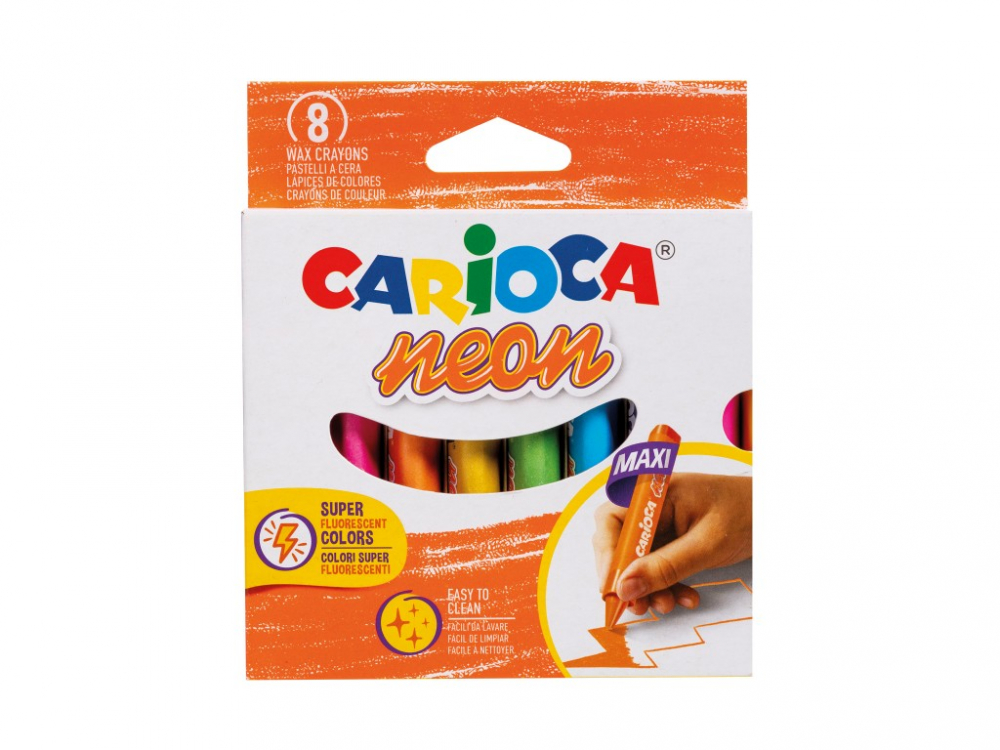 Set Creioane Cerate Neon Carioca Jumbo