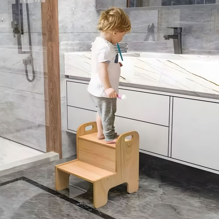 Inaltator Copii Ecotoys Lemn - Independență Sigură - imagine 3