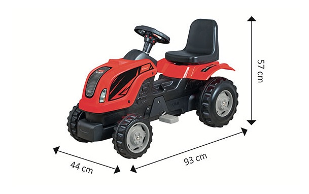 Tractor cu Pedale Micromax MMX Green pentru Copii - imagine 2