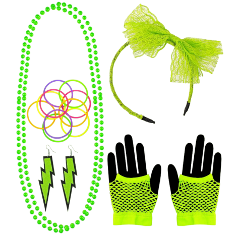 Set Accesorii Anii 80 Verde Widmann