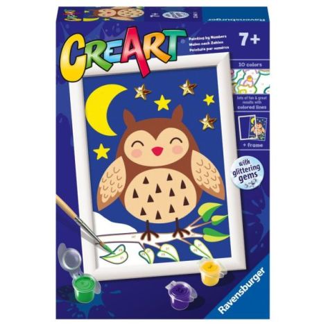 Kit Pictura pe Numere Bufniță Ravensburger - imagine 2