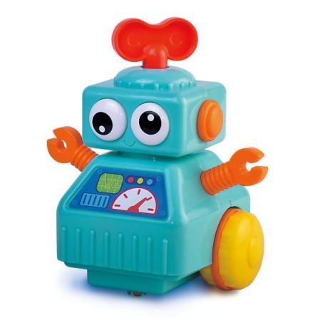 Robotel cu cheita Little learner - Jucarie interactiva albastru - imagine 3