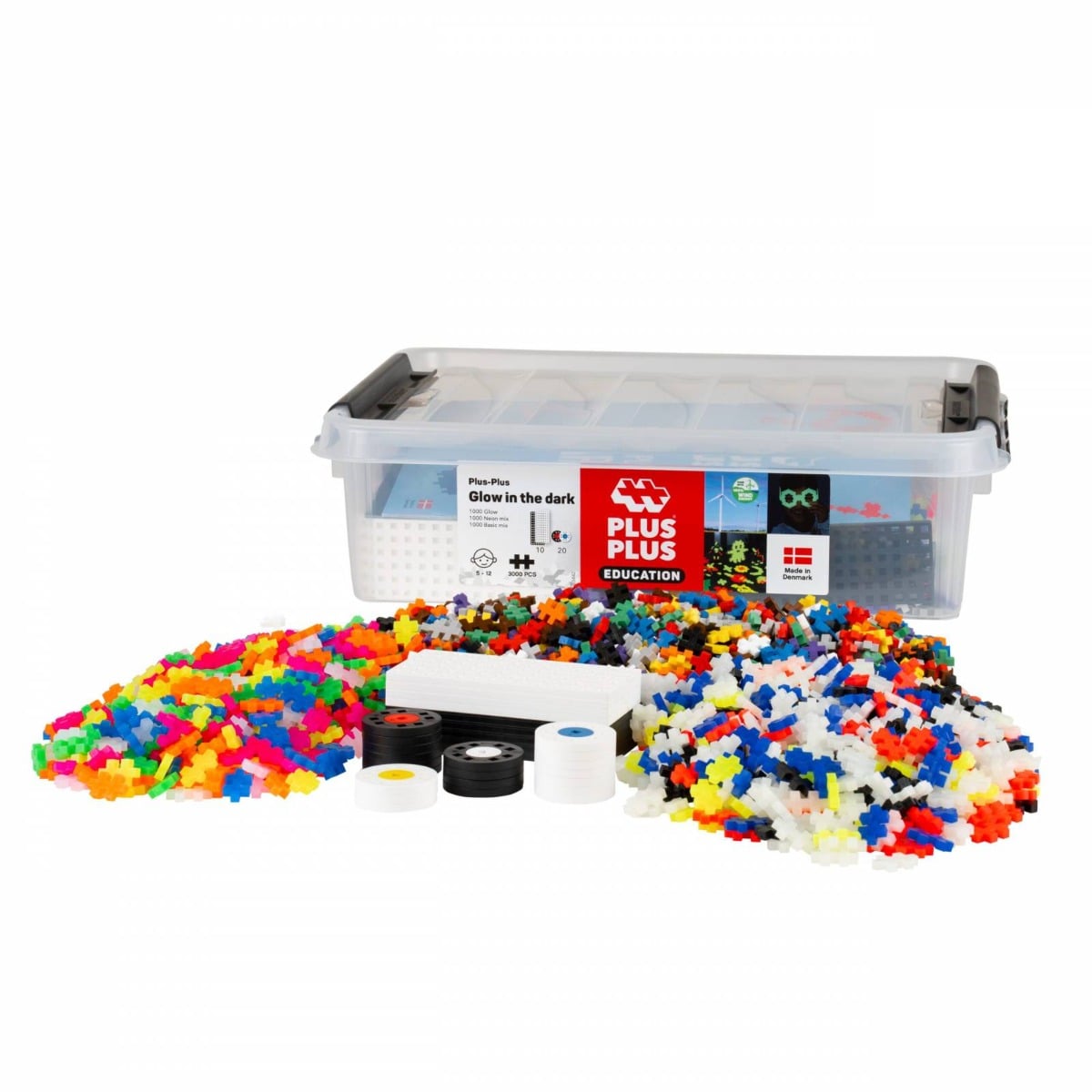 Set Constructie Plus-Plus Glow in the Dark, 3000 piese