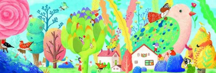 Puzzle Djeco Miss Birdy, 350 piese, Galerie