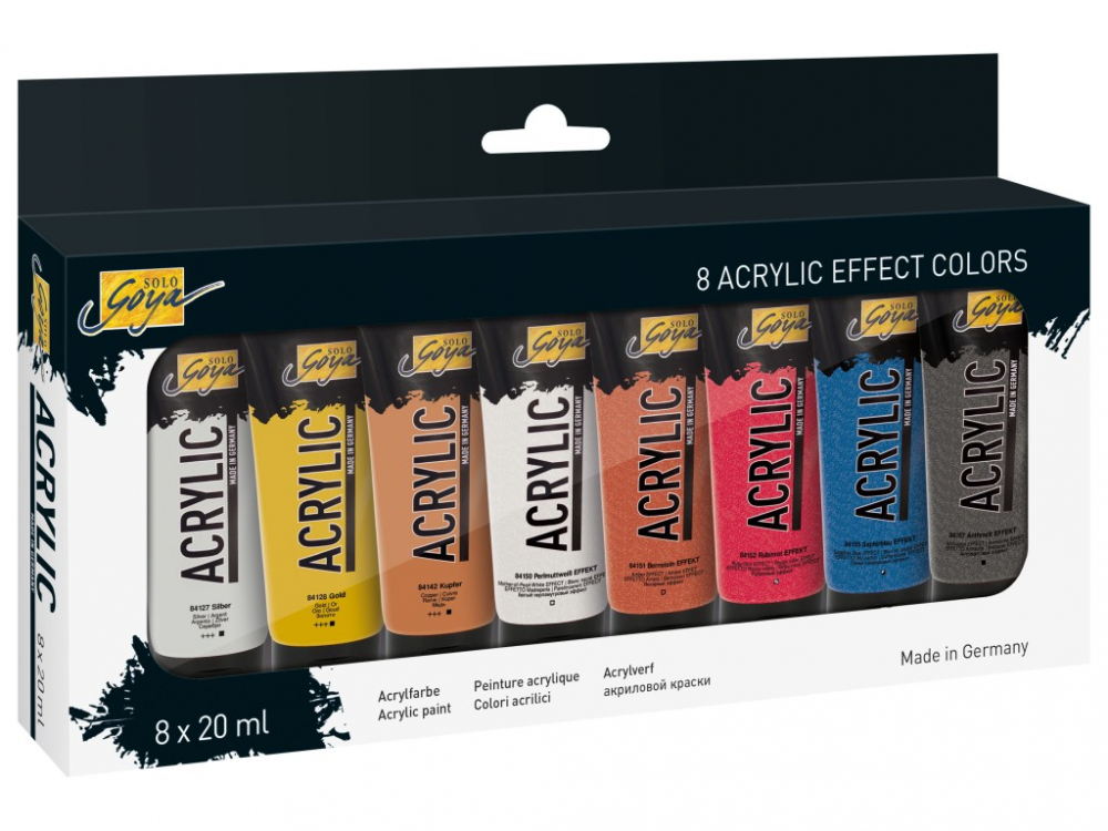 Set Vopsea Acrilica Kreul Solo Goya, 8x20ml