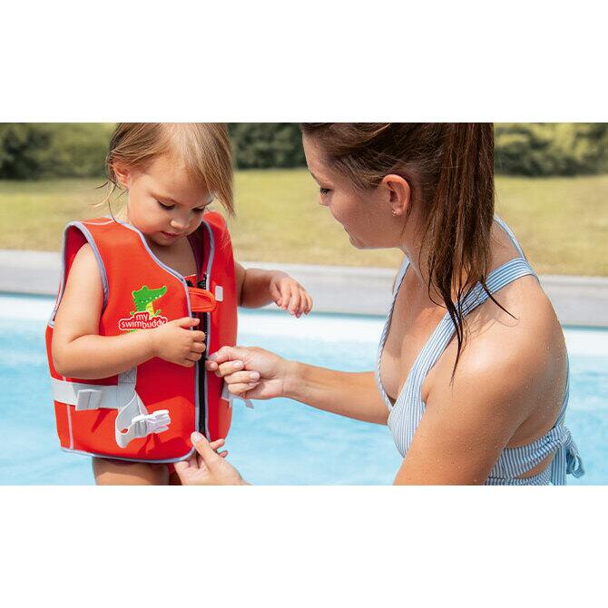 Vesta înot Reer MySwimBuddy, Roșu, 3-6 Ani - imagine 3