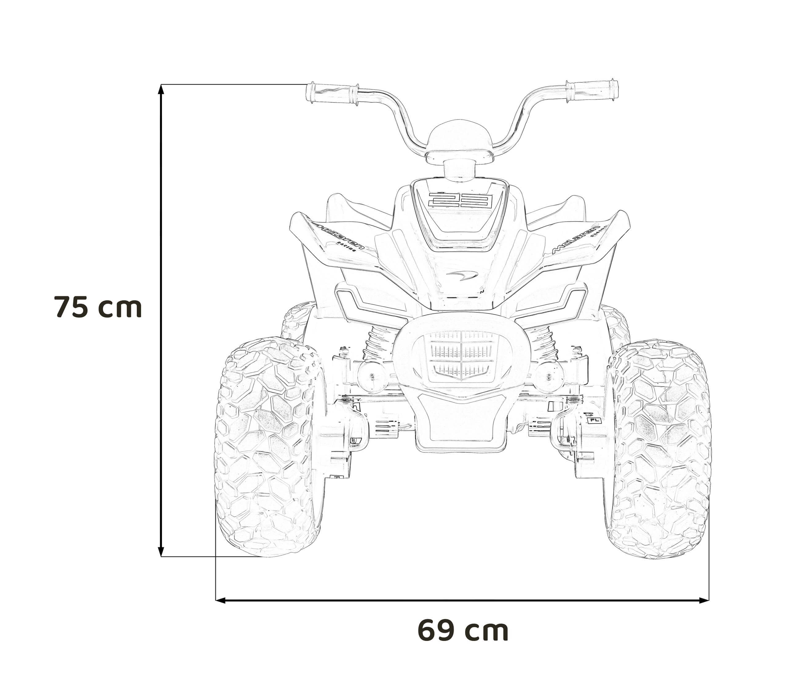 ATV Electric McLaren MCL 35 Gri pentru Copii - imagine 11