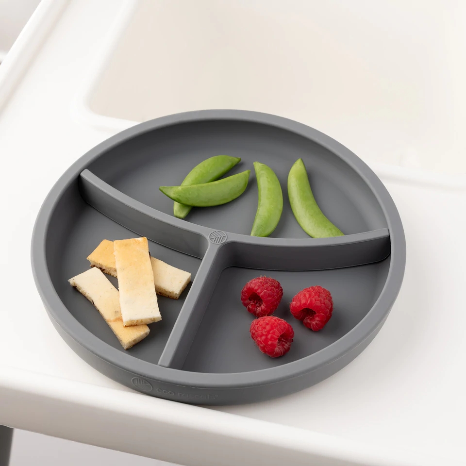 Farfurie Ecorascals cu separator - Alimentatie silicon