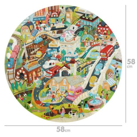 Puzzle Rotund Boppi Orasul, 150 Piese, Educativ - imagine 4