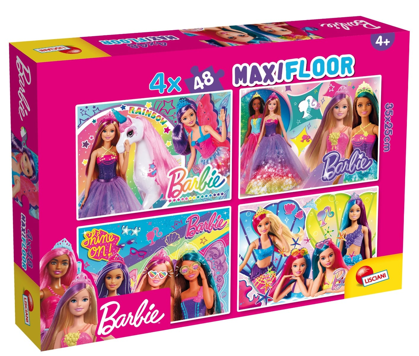 Puzzle Lisciani Barbie Maxi 4x48 Piese