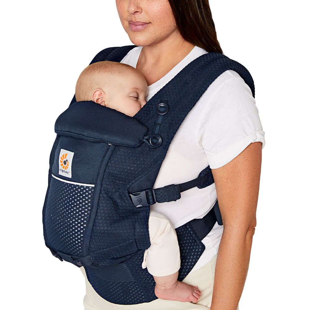 Marsupiu Ergobaby Adapt Soft Flex, Midnight Blue - imagine 2