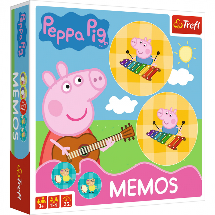 Joc Memo Peppa Pig Trefl - Dezvoltare Memorie Copii