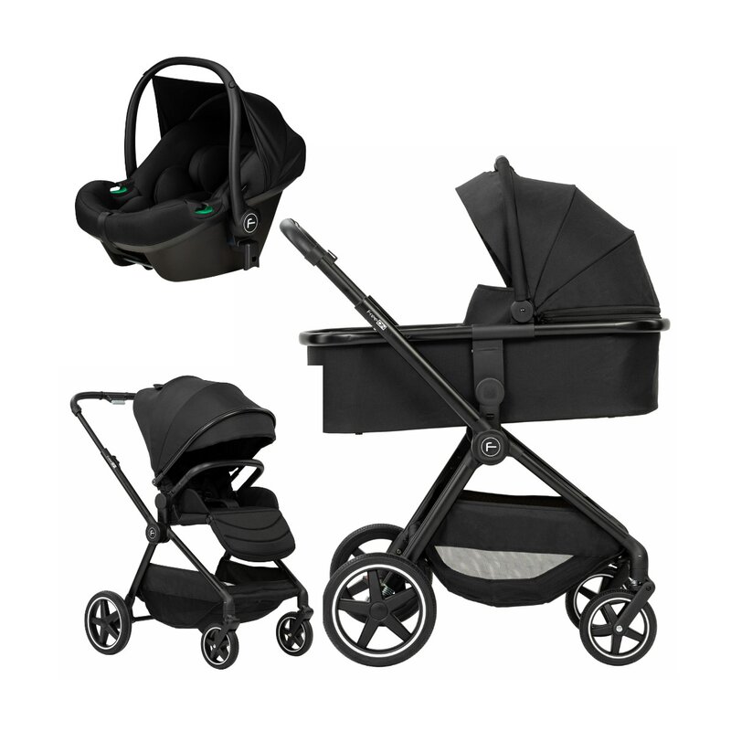 FreeON Zack 3in1 Carucior Aluminiu Negru