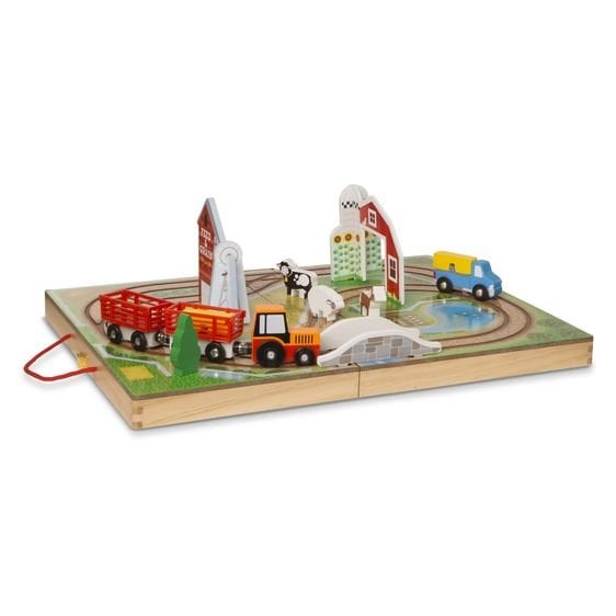 Melissa & Doug Set Ferma Portabil - Joacă Educativă