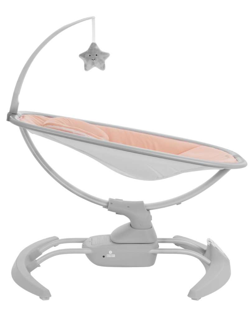 Leagan Electric KikkaBoo Spinny Pink cu Telecomanda