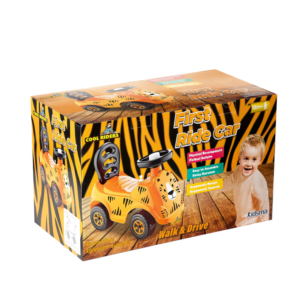 Mașinuță Tiger Jungle Orange Guclu Toys | Cu Spătar