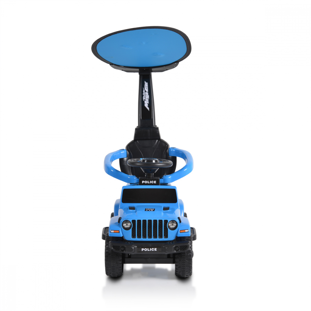 Moni Police Blue: Mașinuță fără pedale cu mâner parental - imagine 4