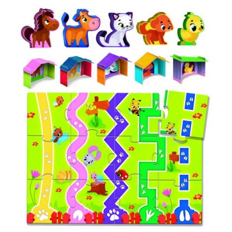 Lisciani Joc Montessori Animalute 27 Piese - imagine 2