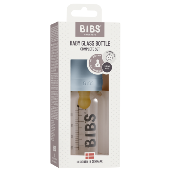 Bibs Biberon Anticolici Sticlă 110 ml Baby Blue