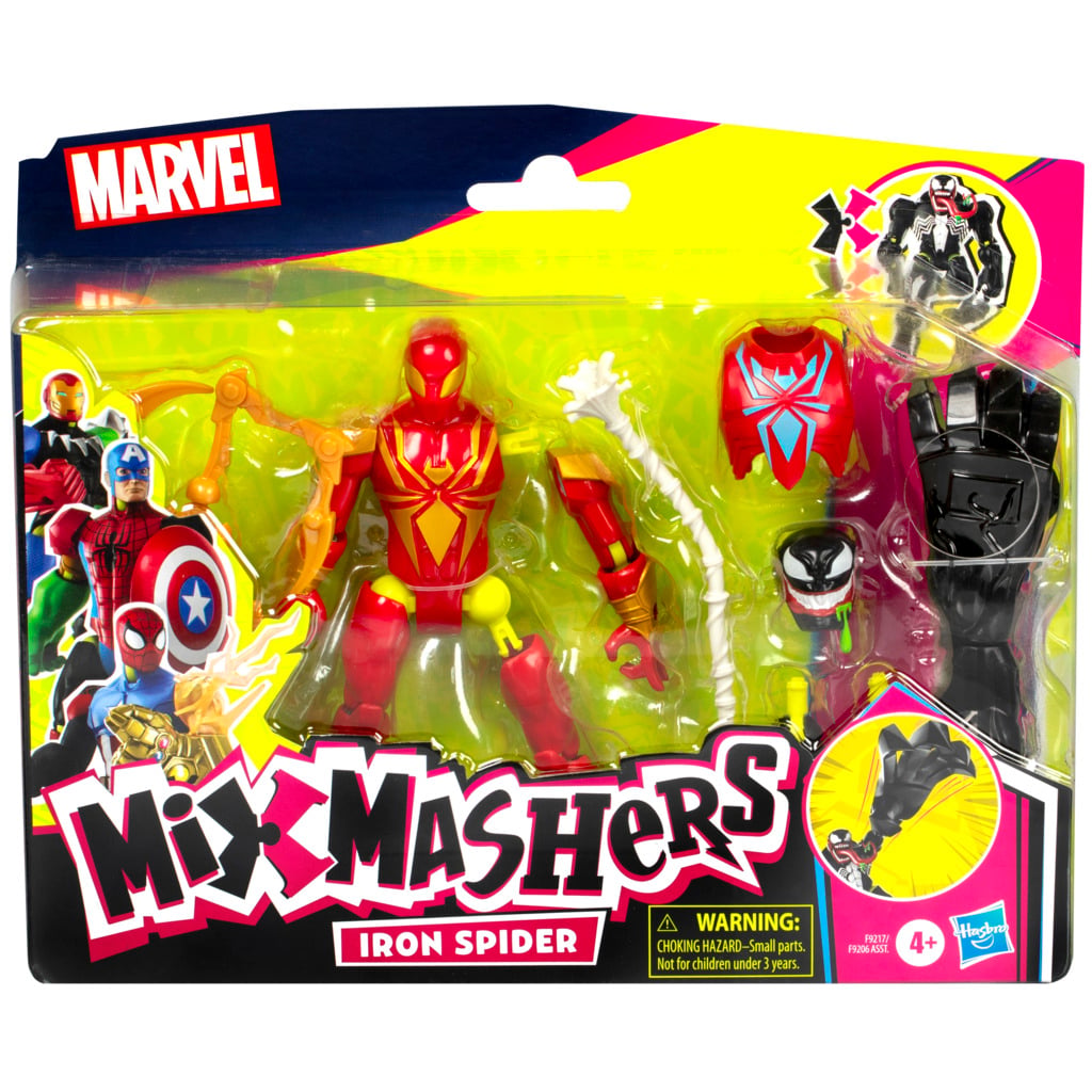 Marvel Mixmashers Iron Spider Figurina