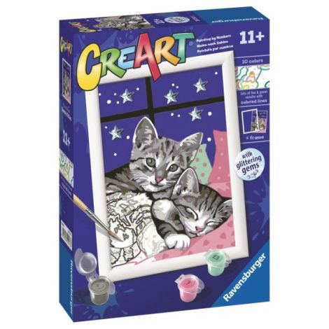 Ravensburger CreArt Pisicute cu Pietre Sclipitoare - imagine 2