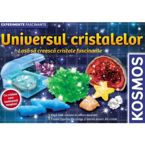 Kosmos Universul cristalelor - Kit 12 Experimente