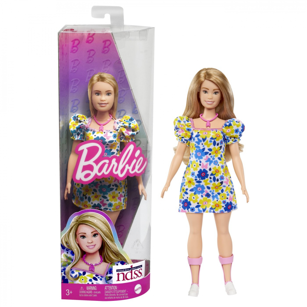 Păpușă Barbie Fashionista Blondă cu Sindrom Down Mattel