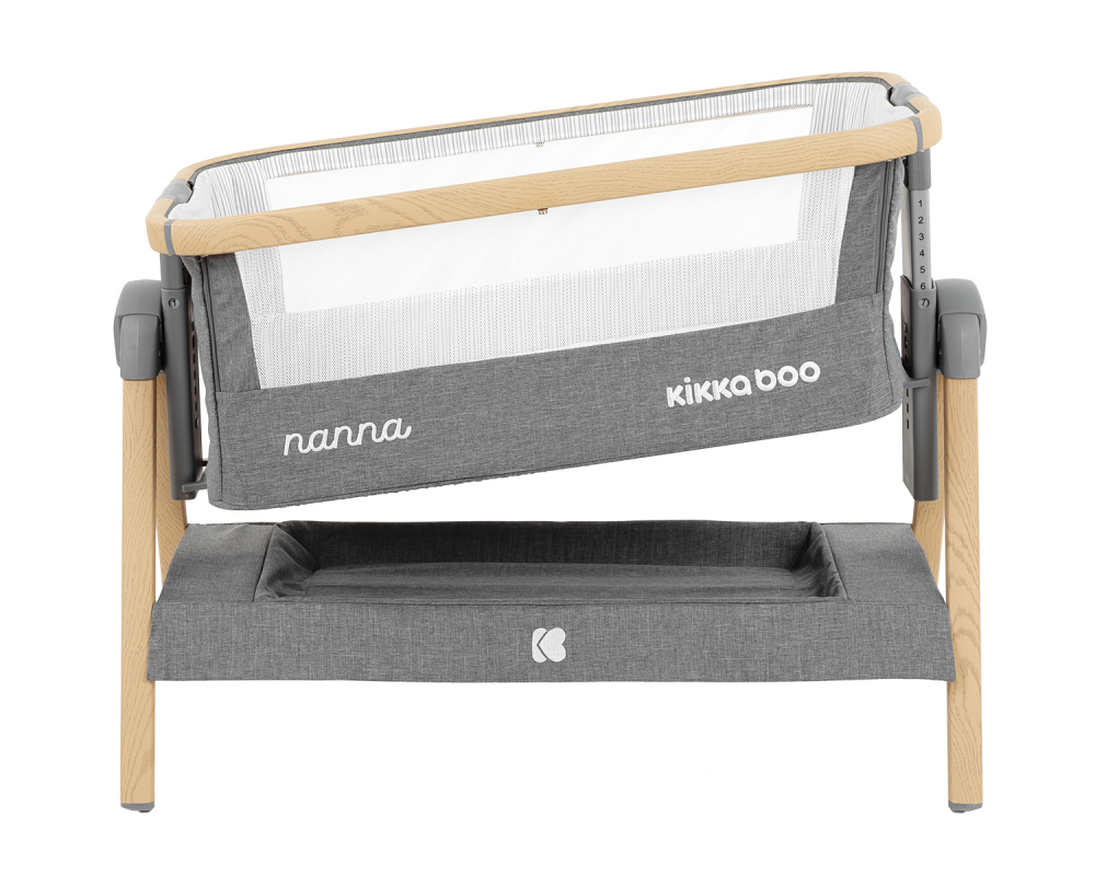 Patut Co-Sleeper KikkaBoo Nanna Dark Grey - imagine 6