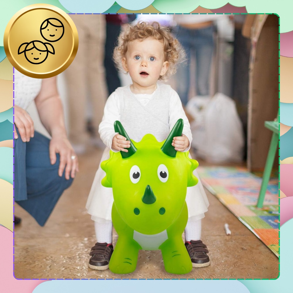 Jumper Gonflabil Dino NiceKids - Pompa Inclusa - imagine 2