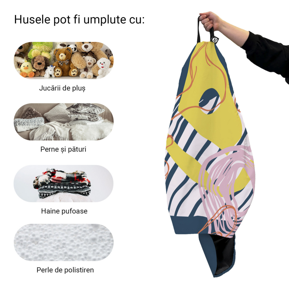 Husa Puf Para XL Abstract Spiral | Updeco