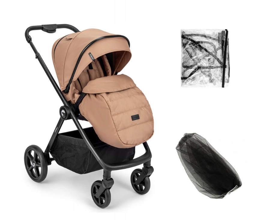 Carucior Kidnort Alskar Beige - Confort și Siguranță - imagine 3