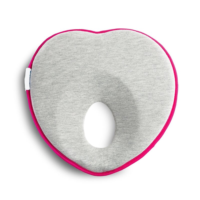 Perna Antiplagiocefalie Roz Qmini, 22x22 cm - imagine 4