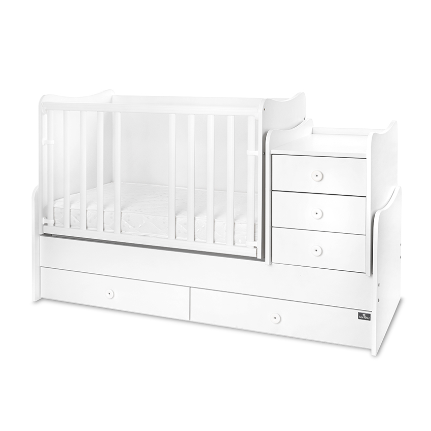 Lorelli Maxi Plus Trio White - Pat transformabil 3 în 1 - imagine 4
