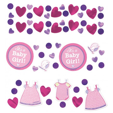 Confetti It's A Baby Girl Amscan
